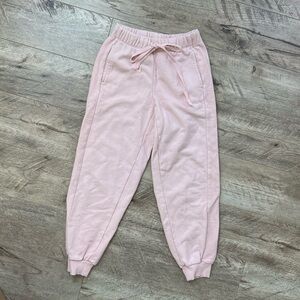 Aerie AE Light Pink Sweatpants with cuffed bottom. Women’s Size XS